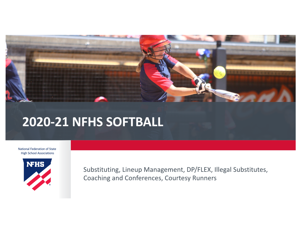 2020-21 Nfhs Softball