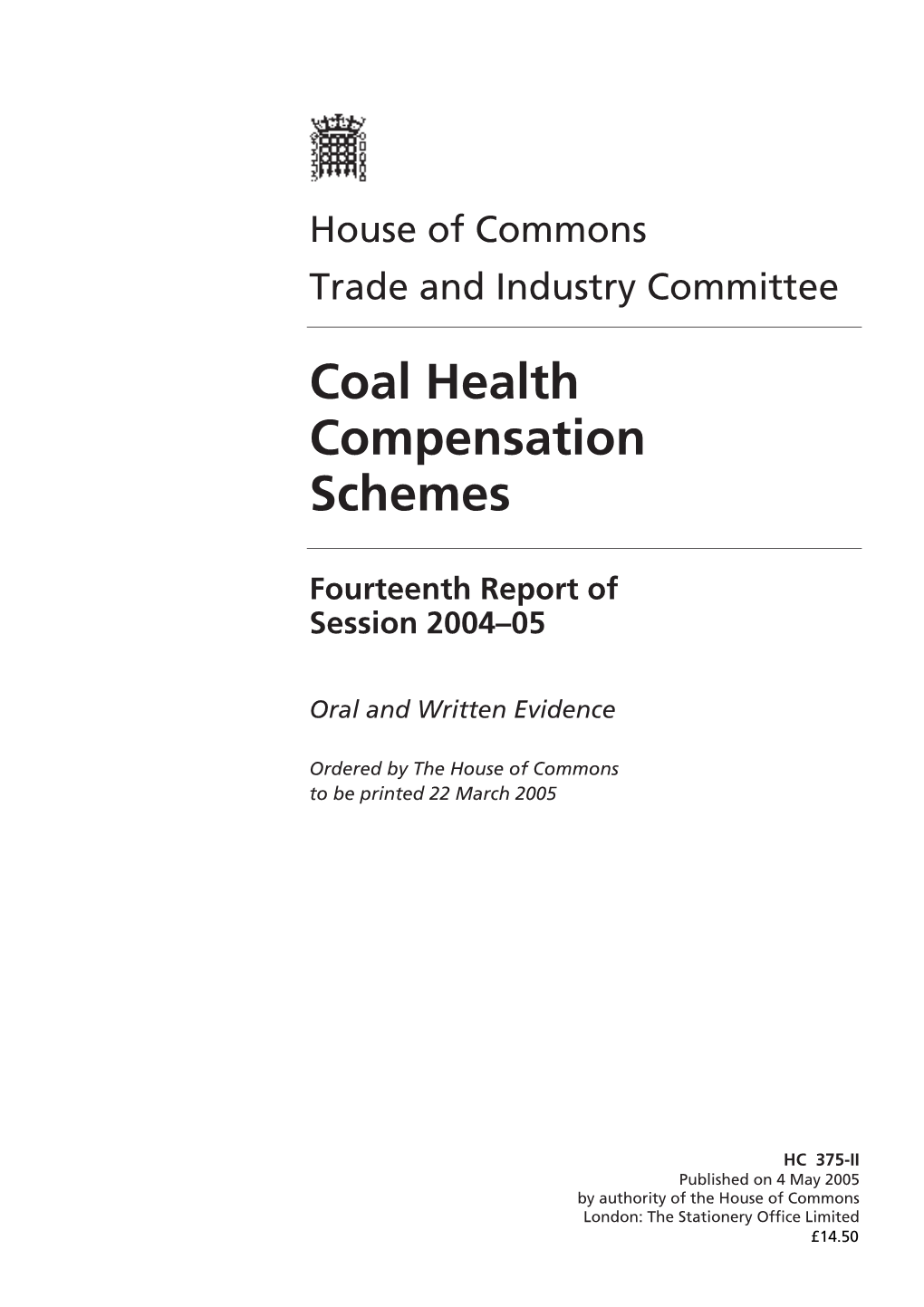 Coal Health Compensation Schemes