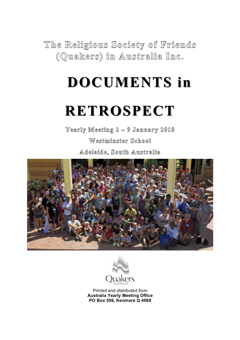 DOCUMENTS in DOCUMENTS in RETROSPECT RETROSPECT