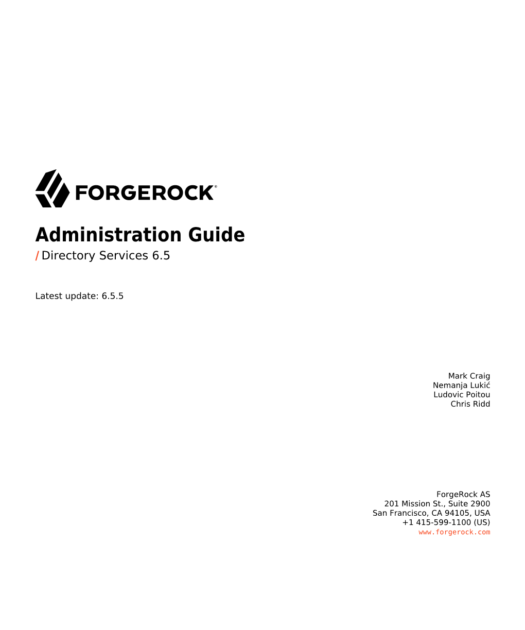 Administration Guide / Directory Services 6.5