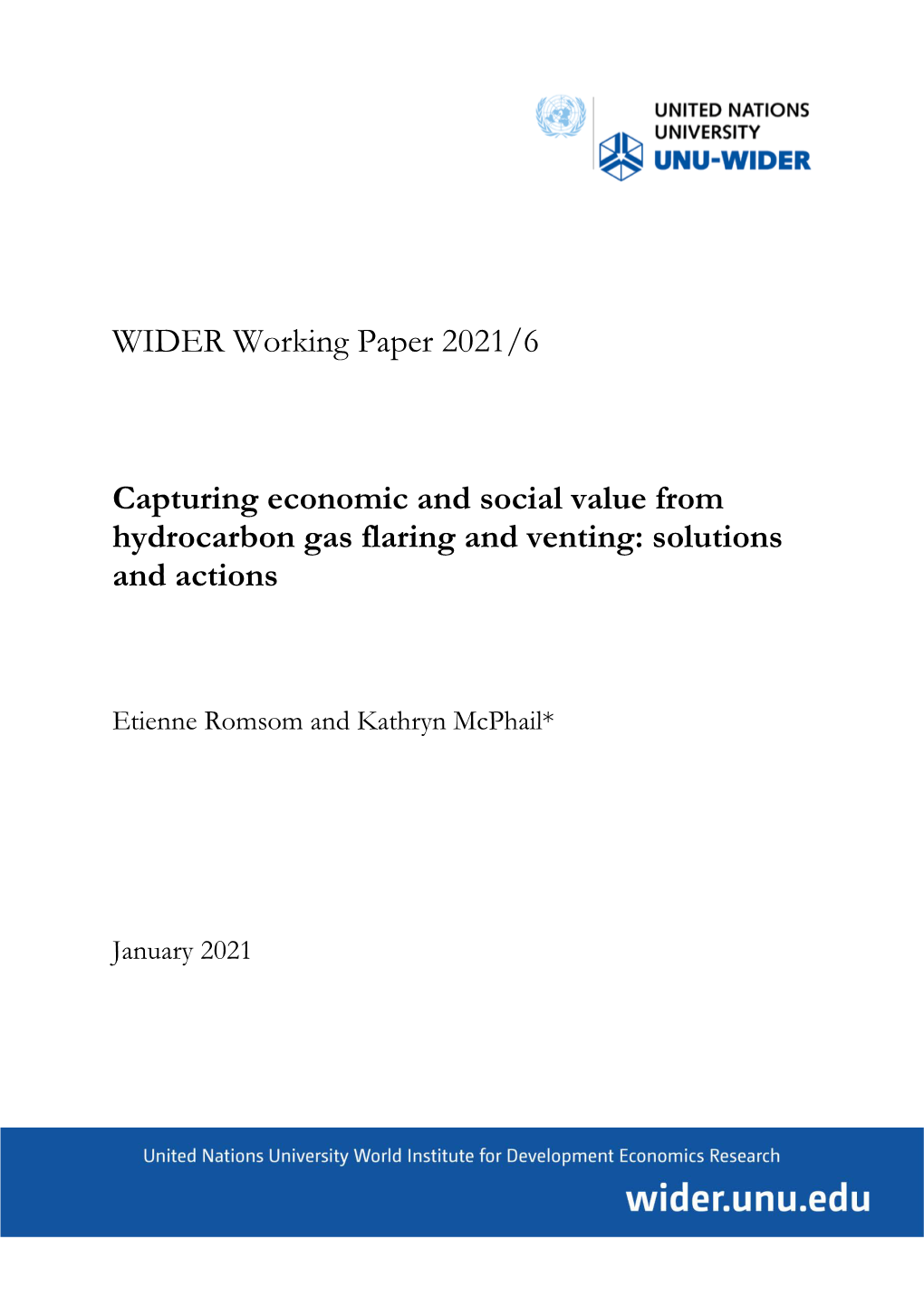 WIDER Working Paper 2021/6-Capturing Economic And