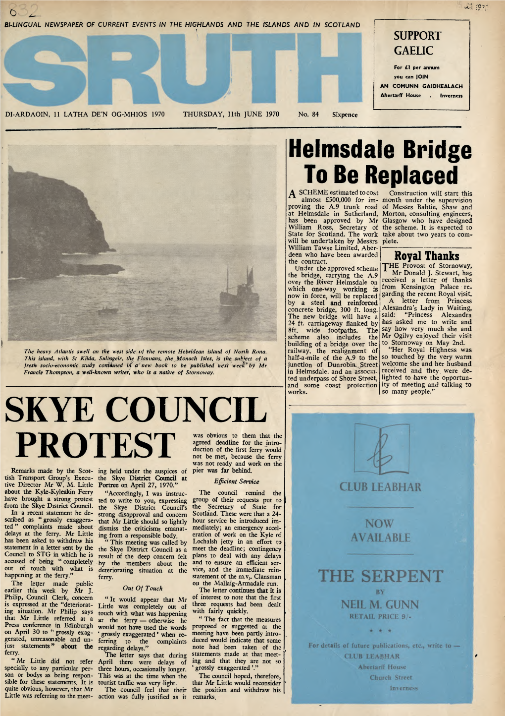 1-Ungual Newspaper of Current Events in the Highlands and the Islands