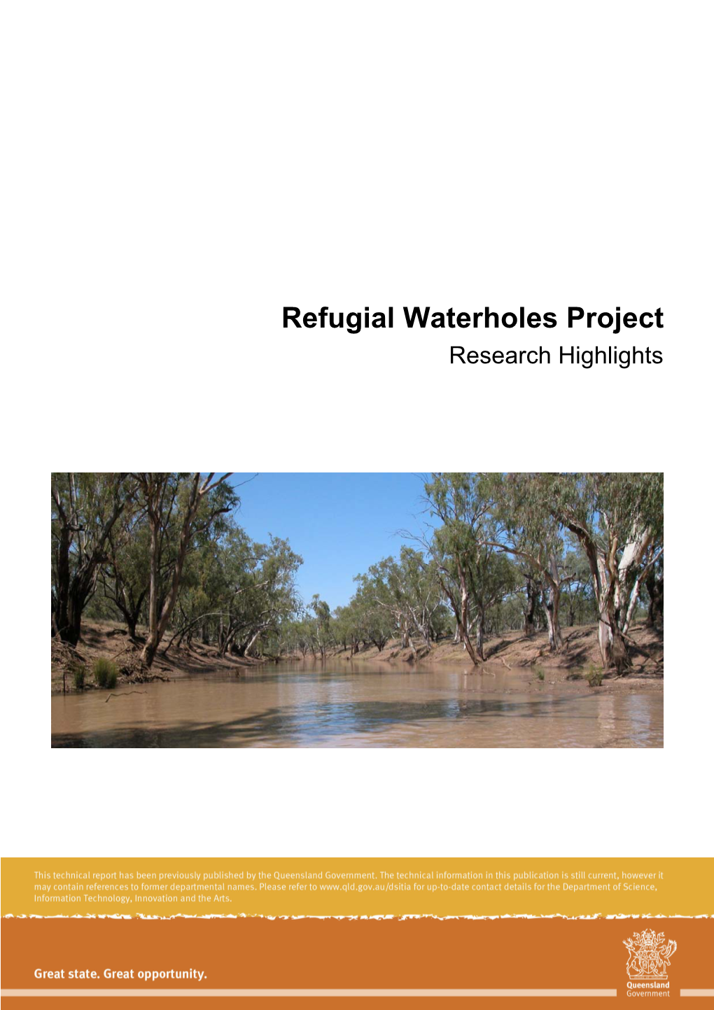 Refugial Waterholes Project Research Highlights