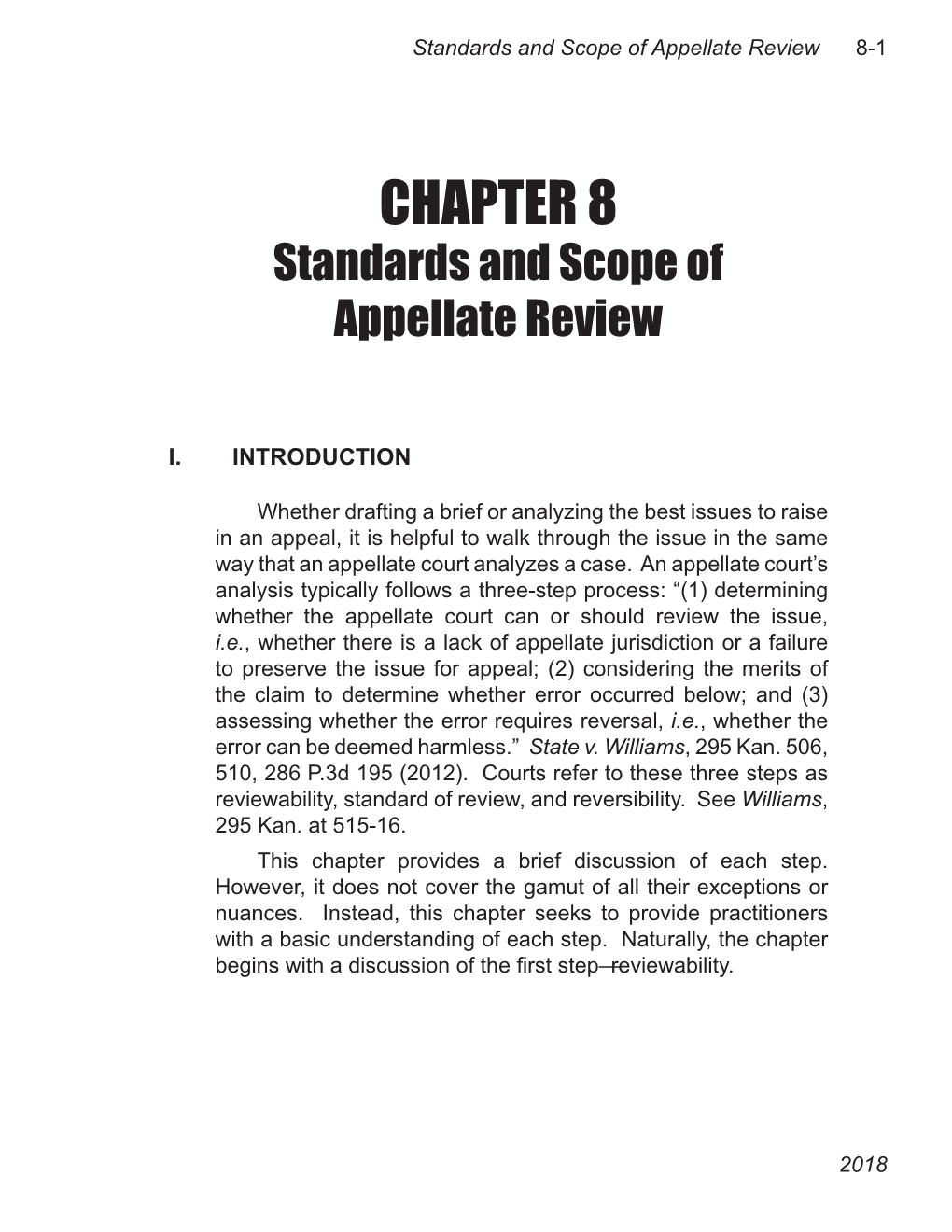 CHAPTER 8 Standards and Scope of Appellate Review