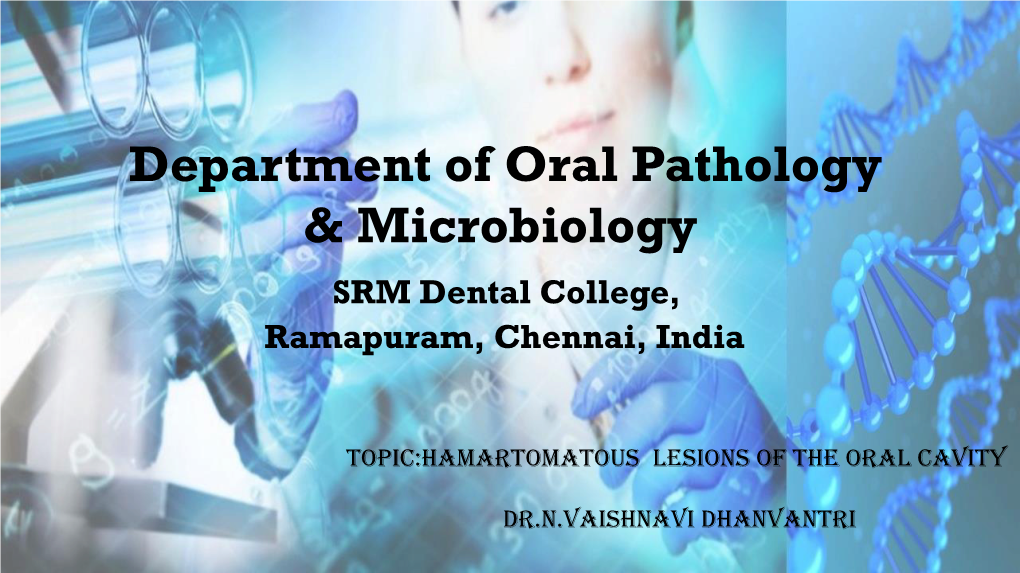 Hamartomatous Lesions of the Oral Cavity