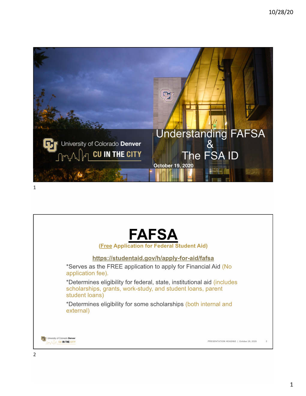 Understanding FAFSA & the FSA ID