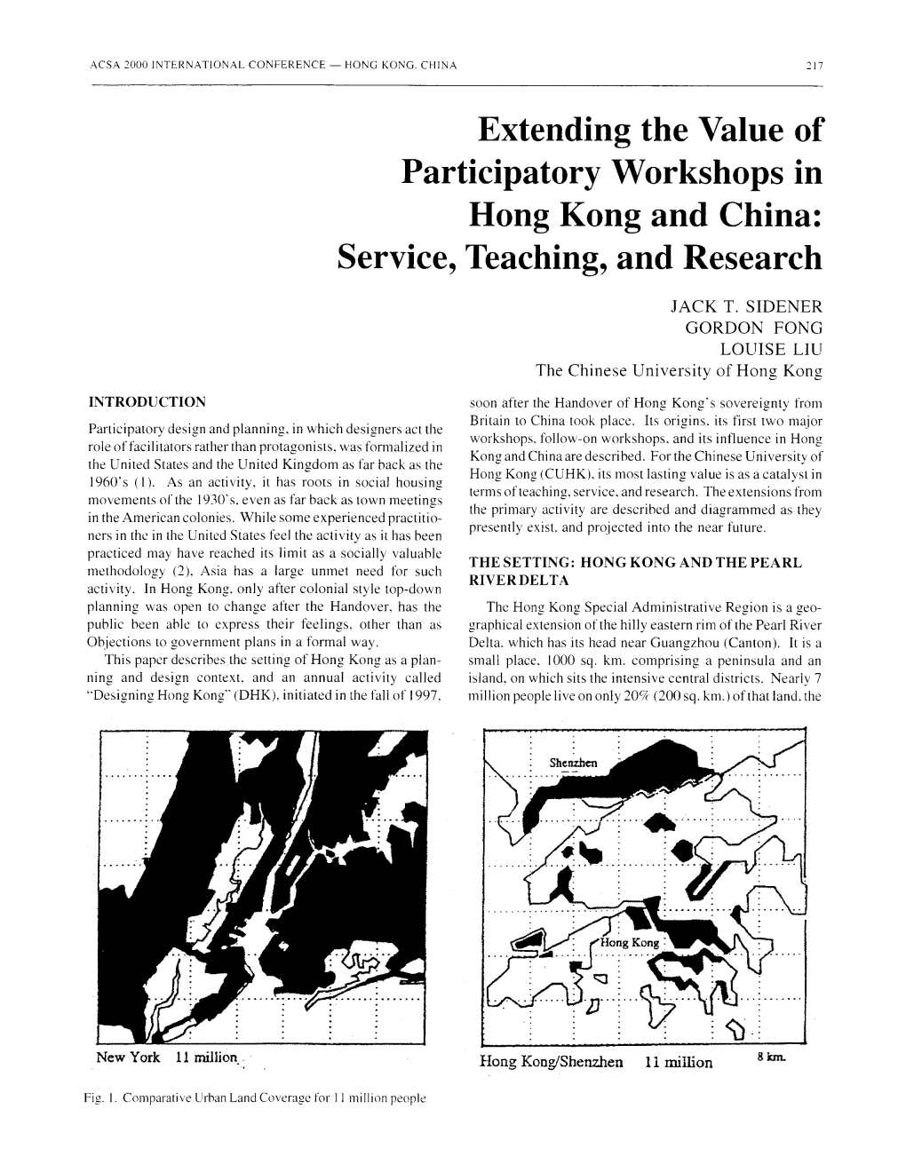 Extending the Value of Participatory Workshops in Hong Kong and China: Service, Teaching, and Research