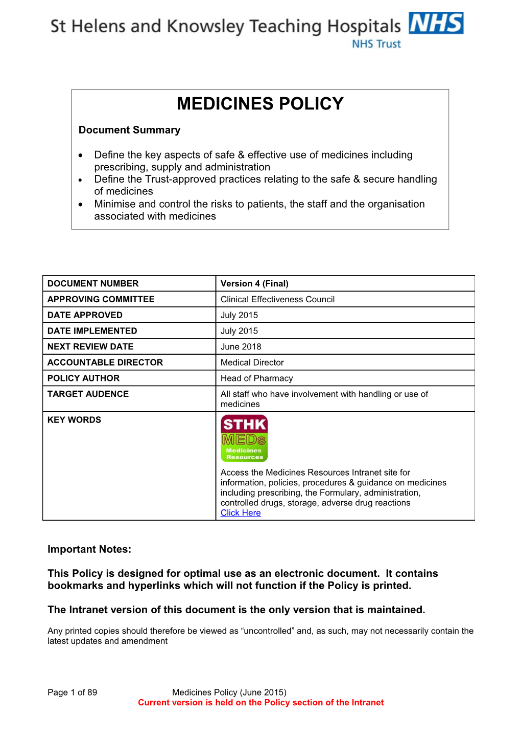 St Helens & Knowsley Hospitals Nhs Trust