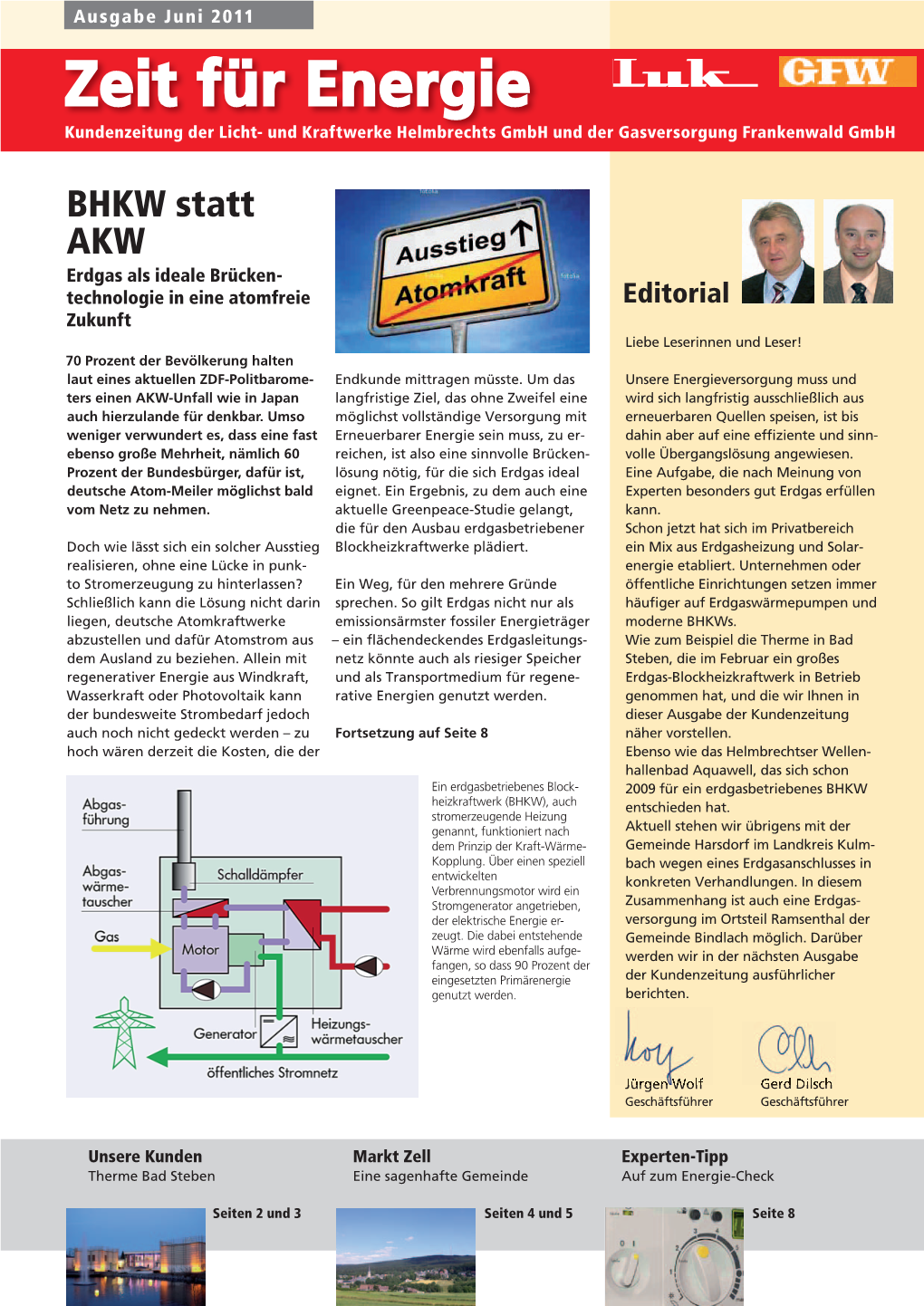 Zeit Für Energie Kundenzeitung Der Licht- Und Kraftwerke Helmbrechts Gmbh Und Der Gasversorgung Frankenwald Gmbh