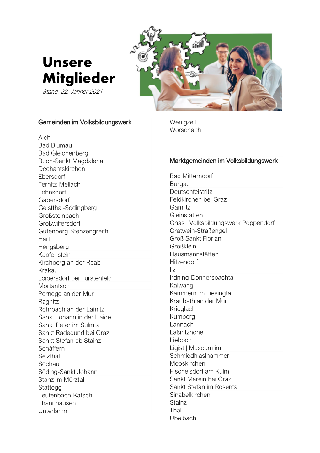 Zur Mitgliederliste