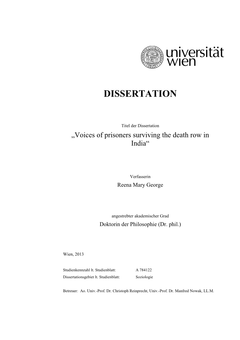 Dissertation