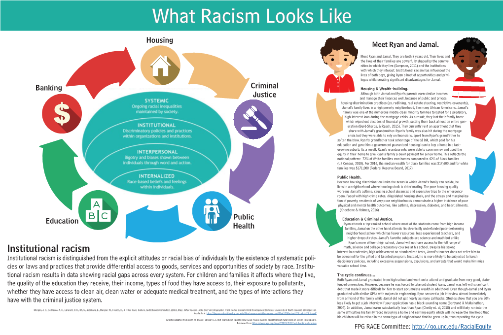 Institutional Racism Has Influenced the Lives of Both Boys, Giving Ryan a Host of Opportunities and Privi- Leges While Creating Significant Disadvantages for Jamal