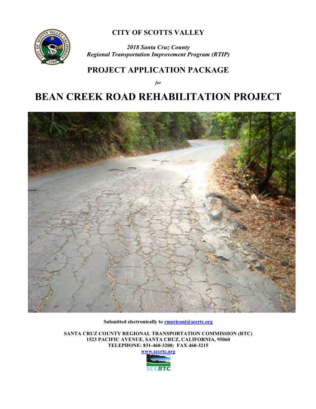 Bean Creek Road Rehabilitation Project