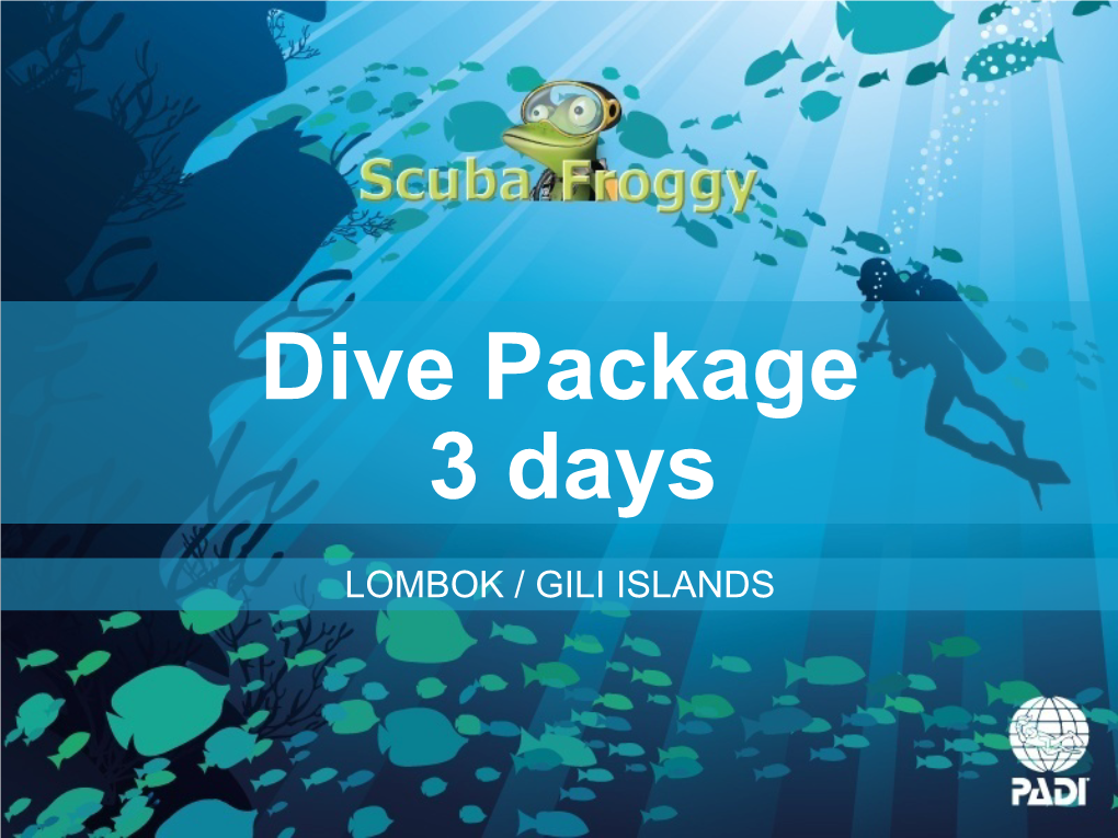 Dive Package 3 Days