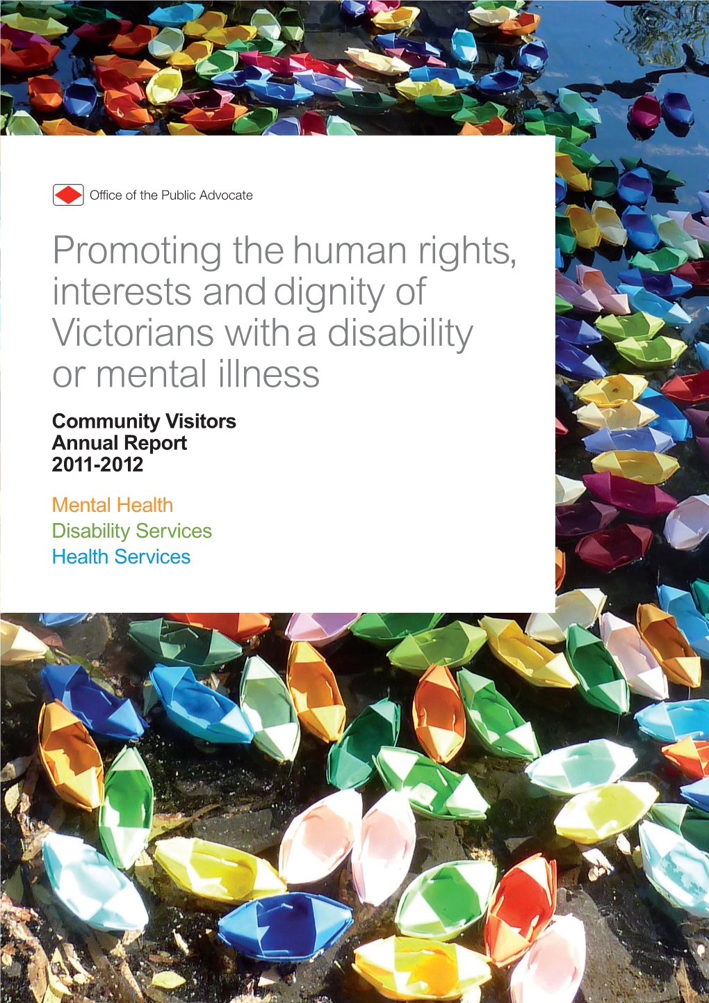Promoting the Human Rights, Interests and Dignity of Victorians with a Disability Or Mental Illness