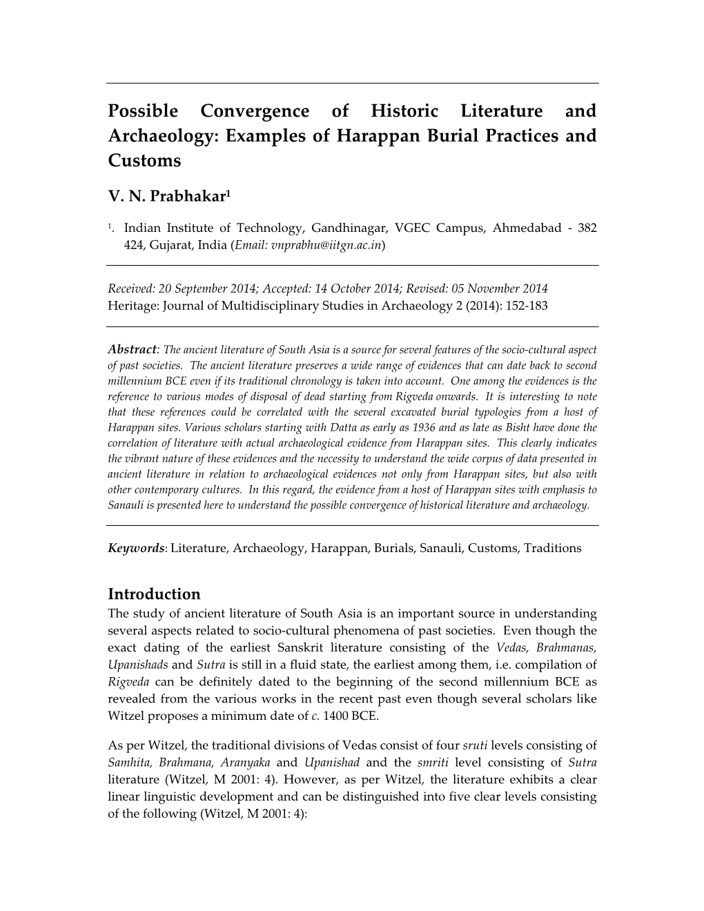 Examples of Harappan Burial Practices and Customs