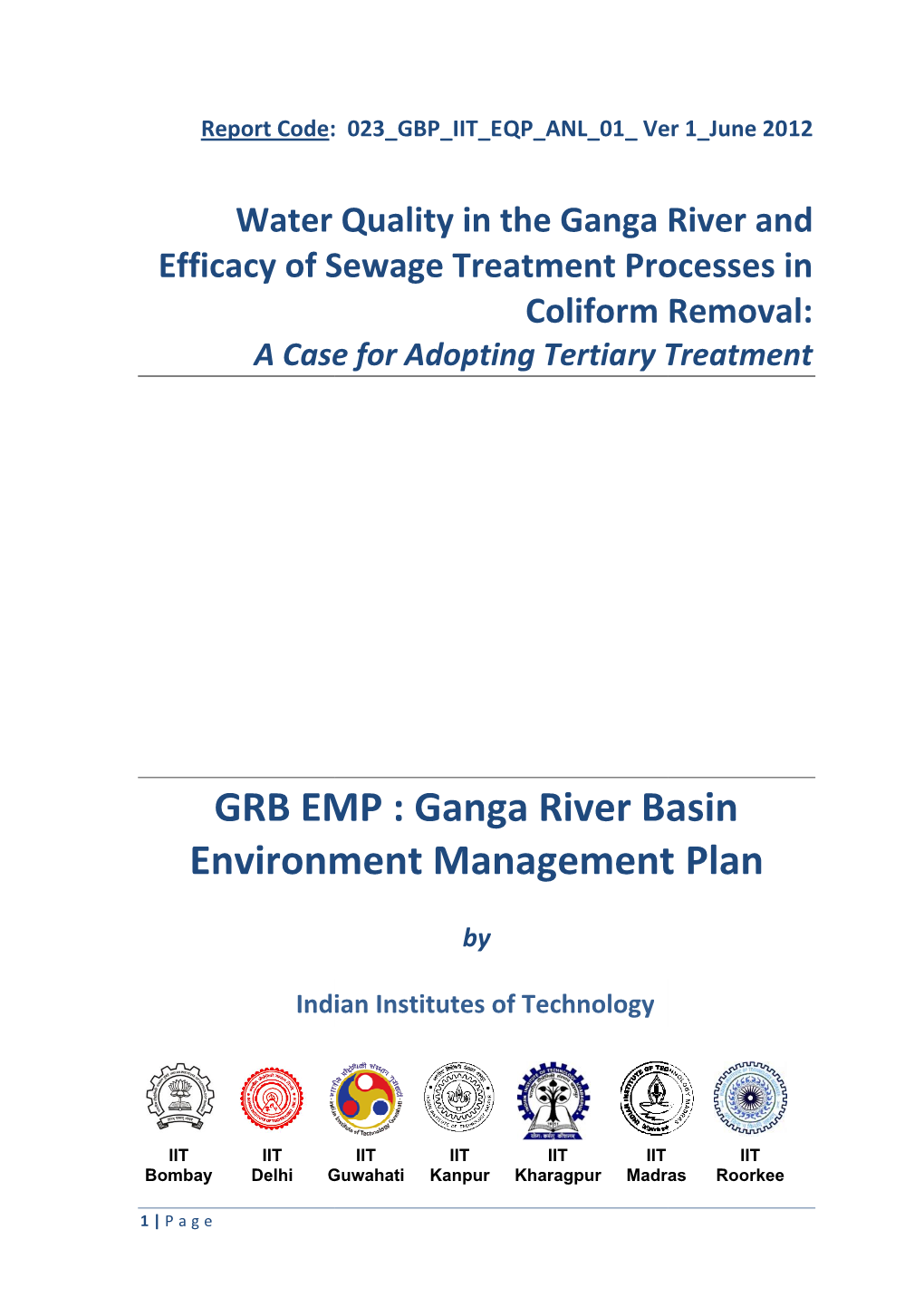 Ganga R Environment Manag GRB