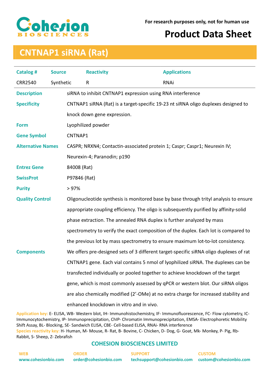 Product Data Sheet