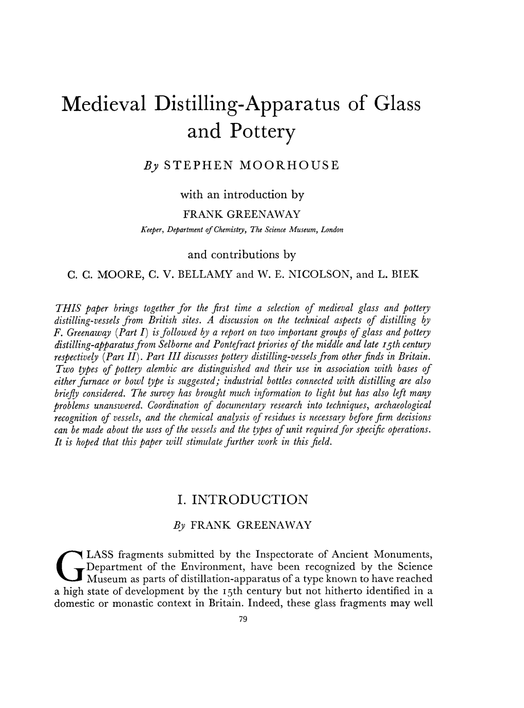 Medieval Distilling-Apparatus of Glass and Pottery