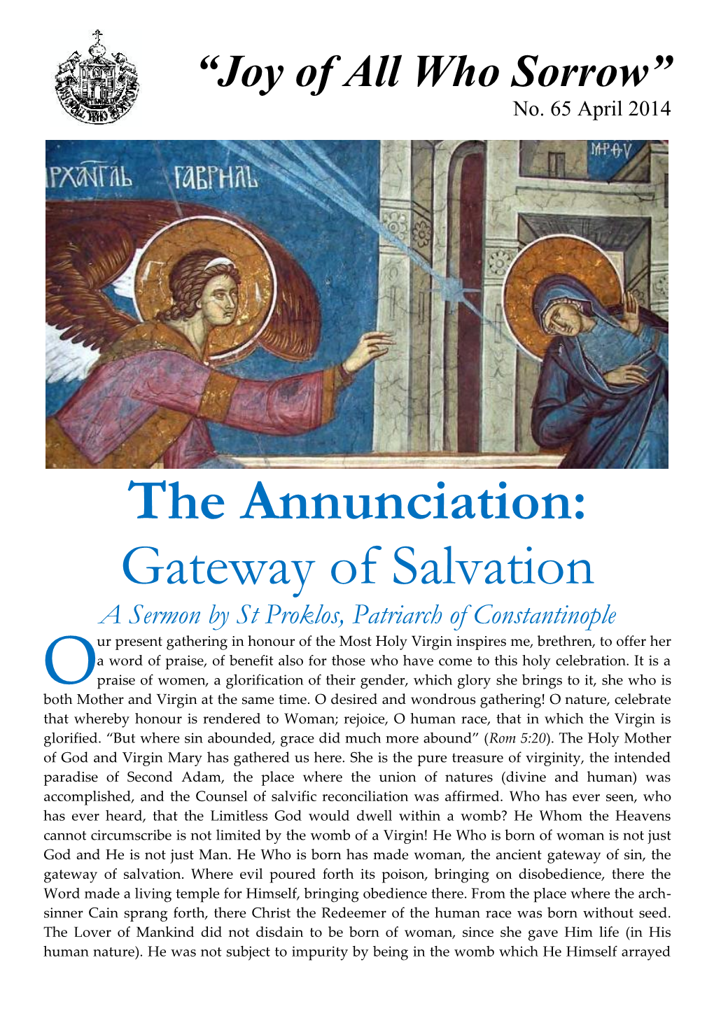 The Annunciation: Gateway of Salvation