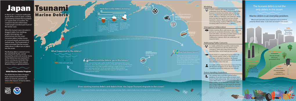 Marine Debris in a Container Model, Which Is a 