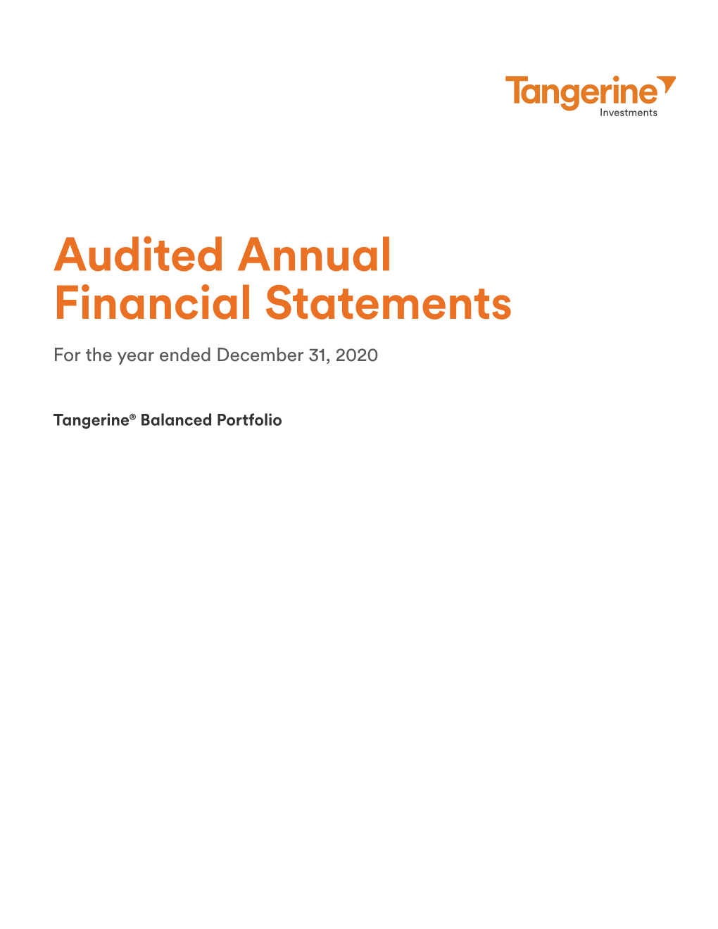 Audited Annual Financial Statements for the Year Ended December 31, 2020