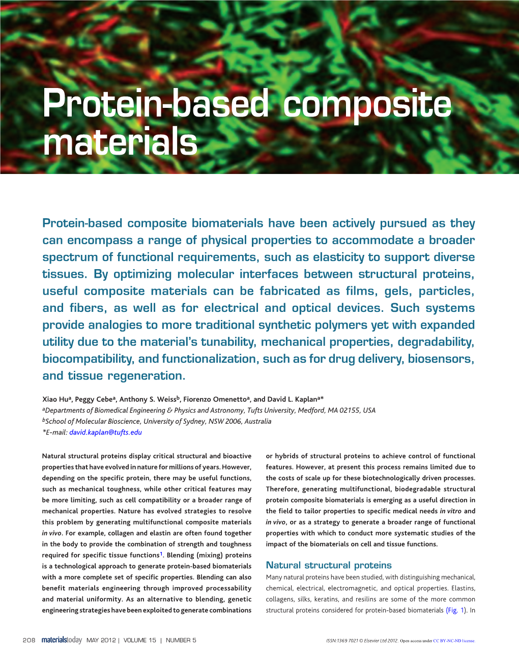 Protein-Based Composite Materials