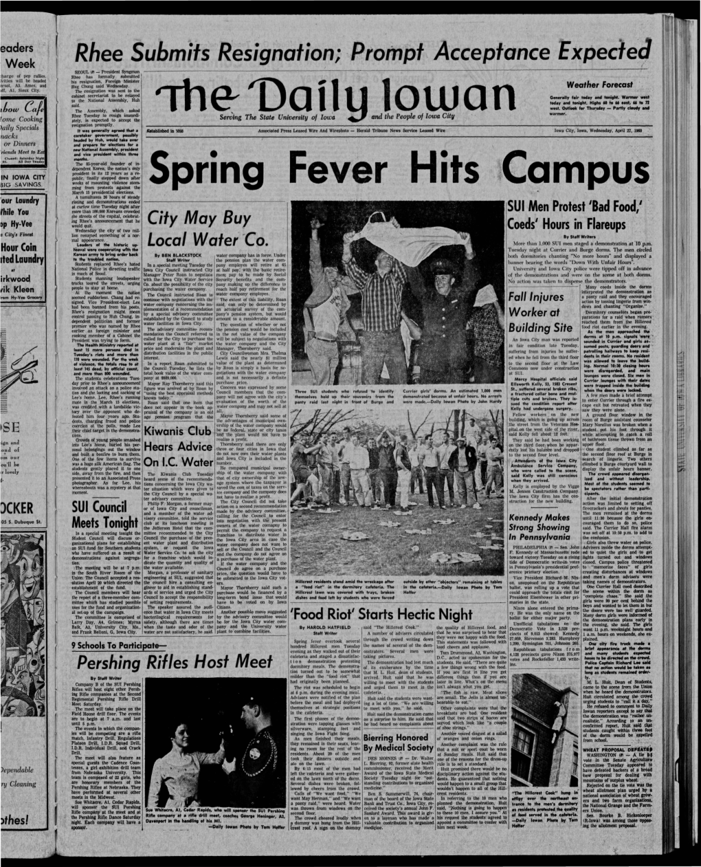 Daily Iowan (Iowa City, Iowa), 1960-04-27