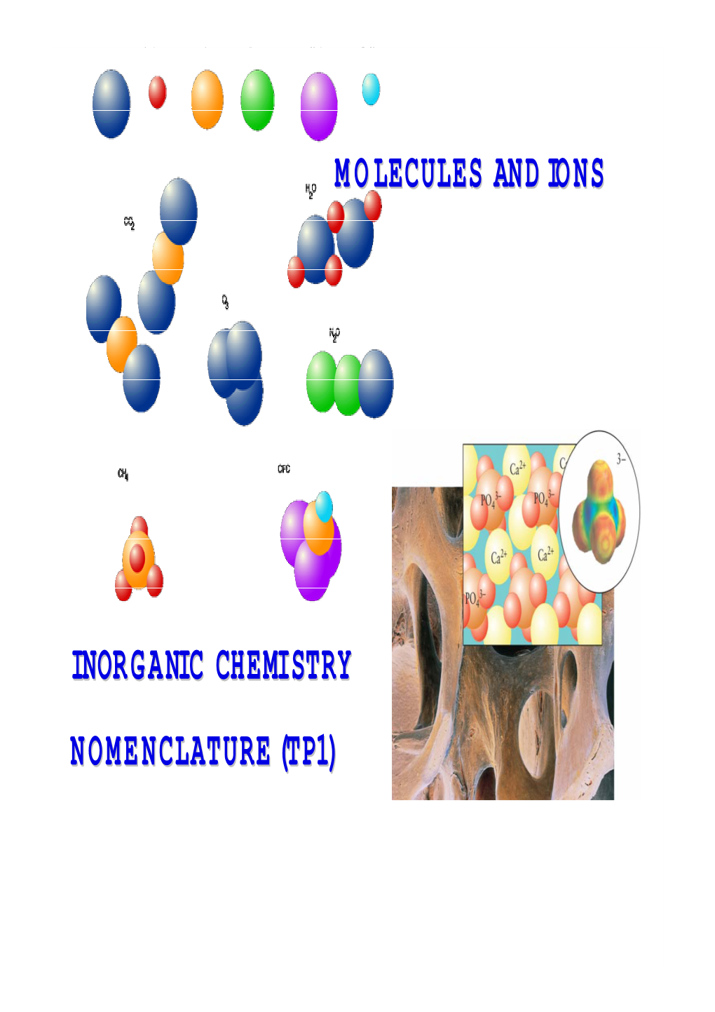 M O Lecules and Ions Inorganic Chemistry