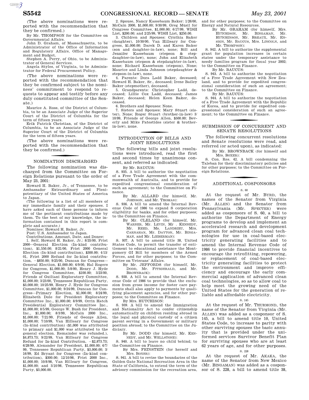 Congressional Record—Senate S5542