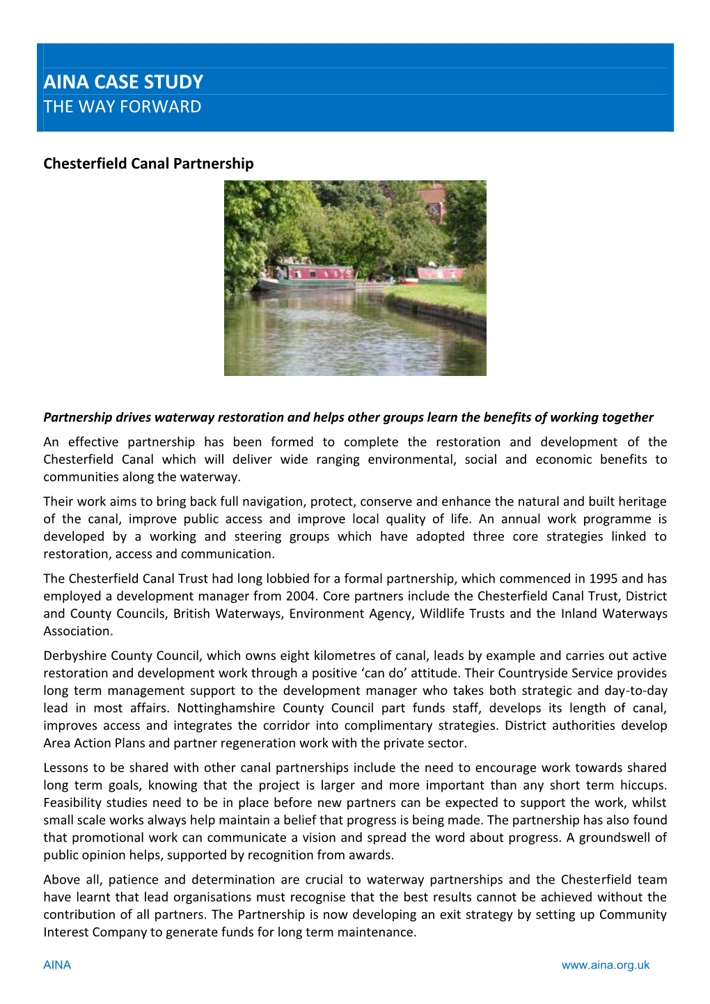 Chesterfield Canal Partnership