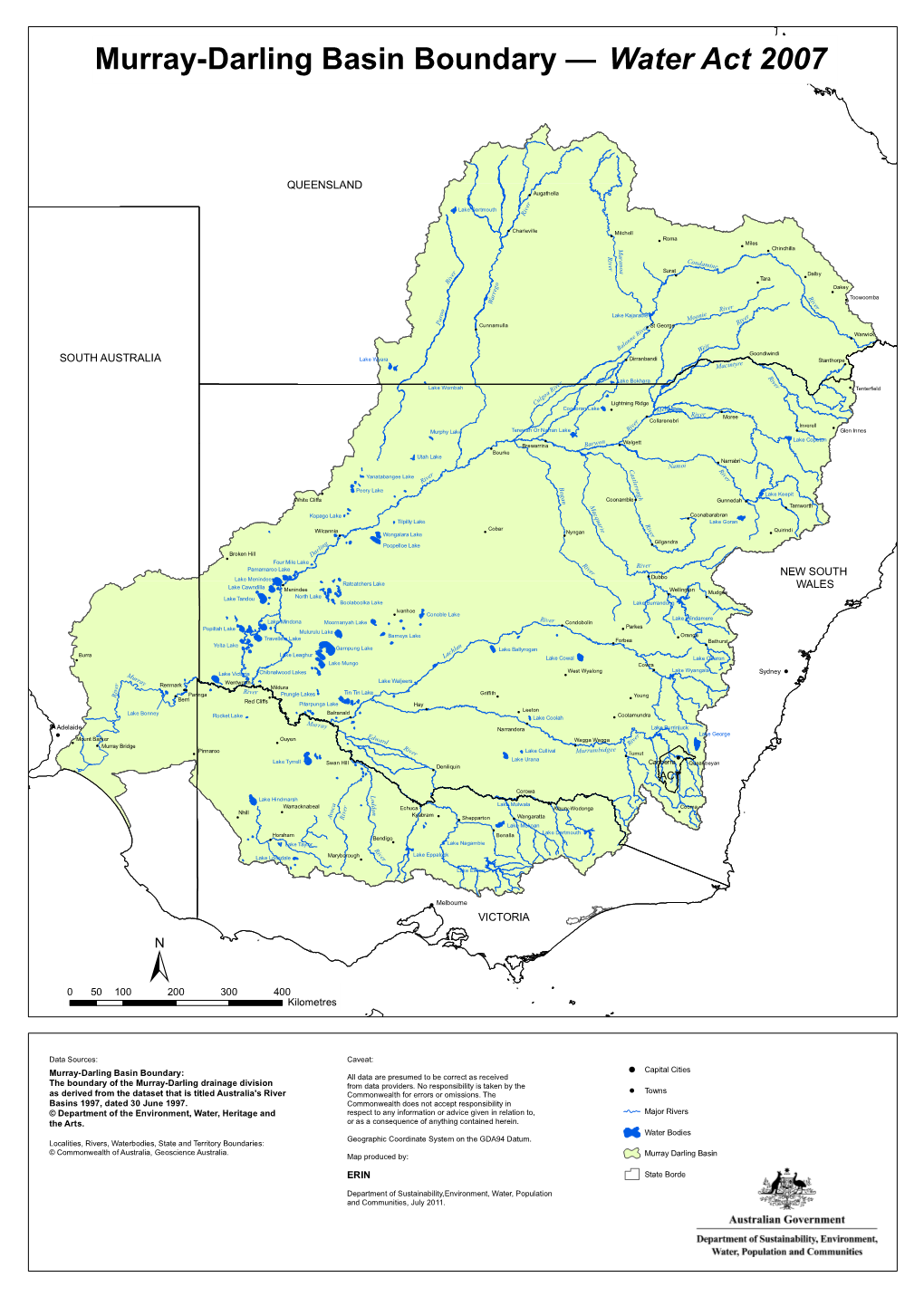 Map of the Murray-Darling Basin