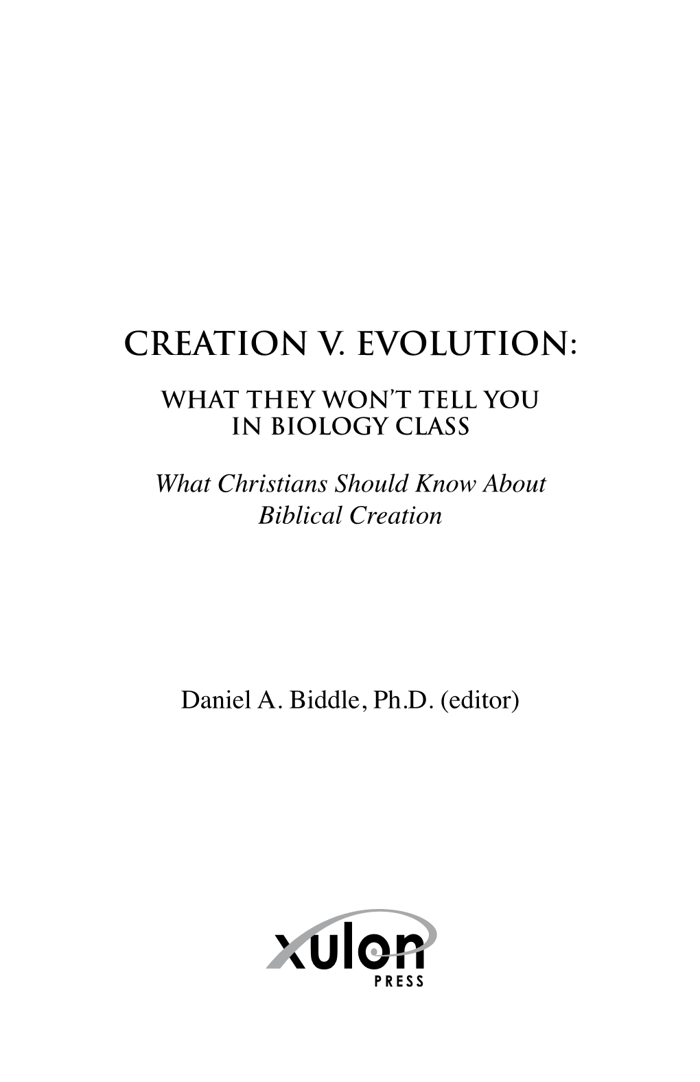 Creation V. Evolution