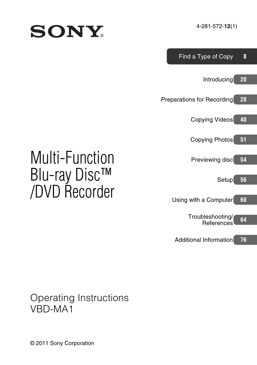 Multi-Function Blu-Ray Disc™ /DVD Recorder