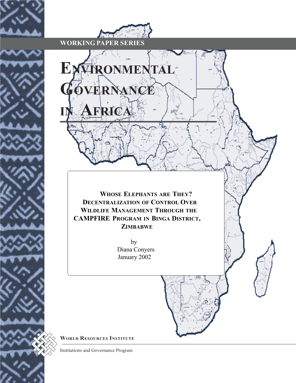 Environmental Governance in Africa