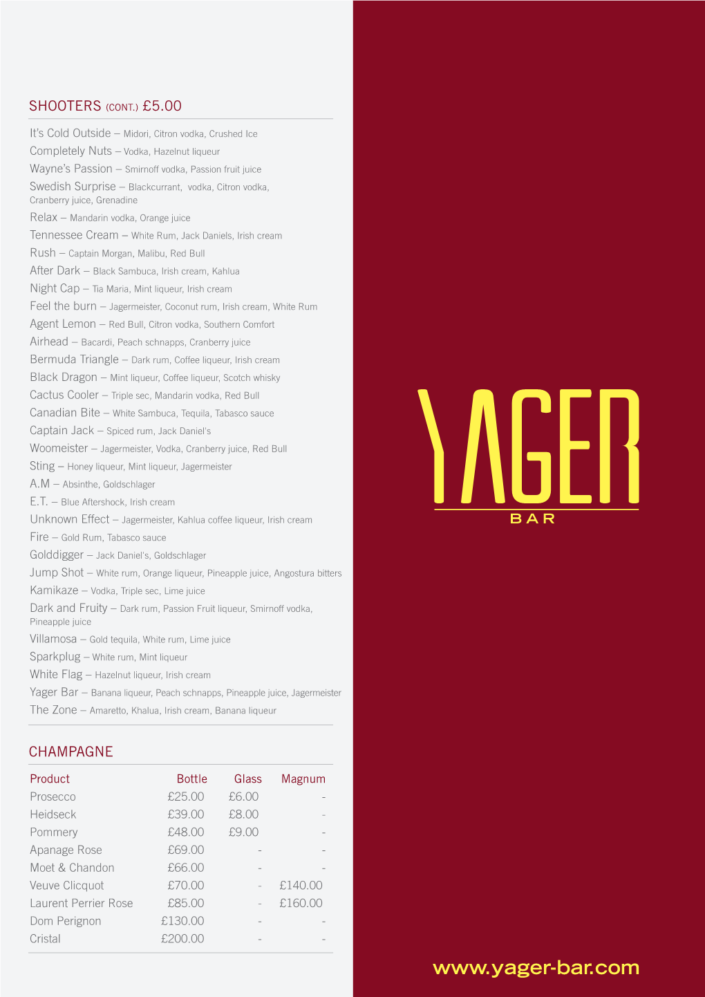 Yager A4 Cocktails 2