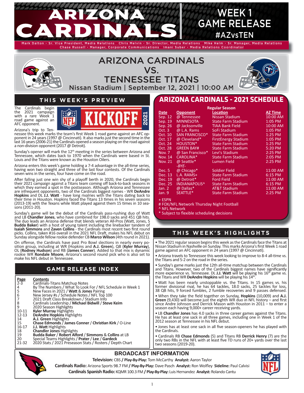 WEEK 1 GAME RELEASE #Azvsten Mark Dal Ton - Sr