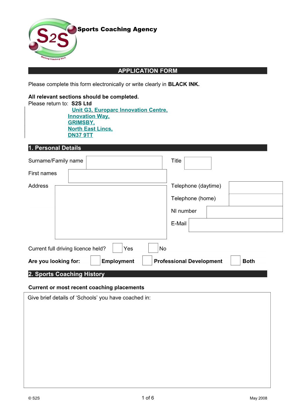 Application for Employment s58