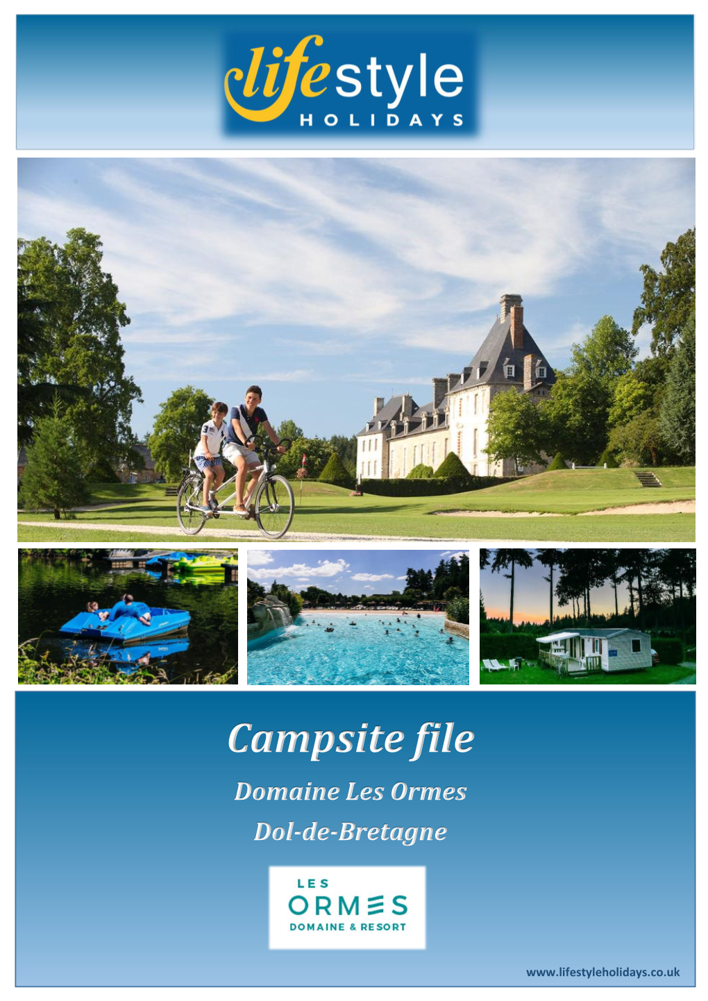 Campsite File Domaine Les Ormes