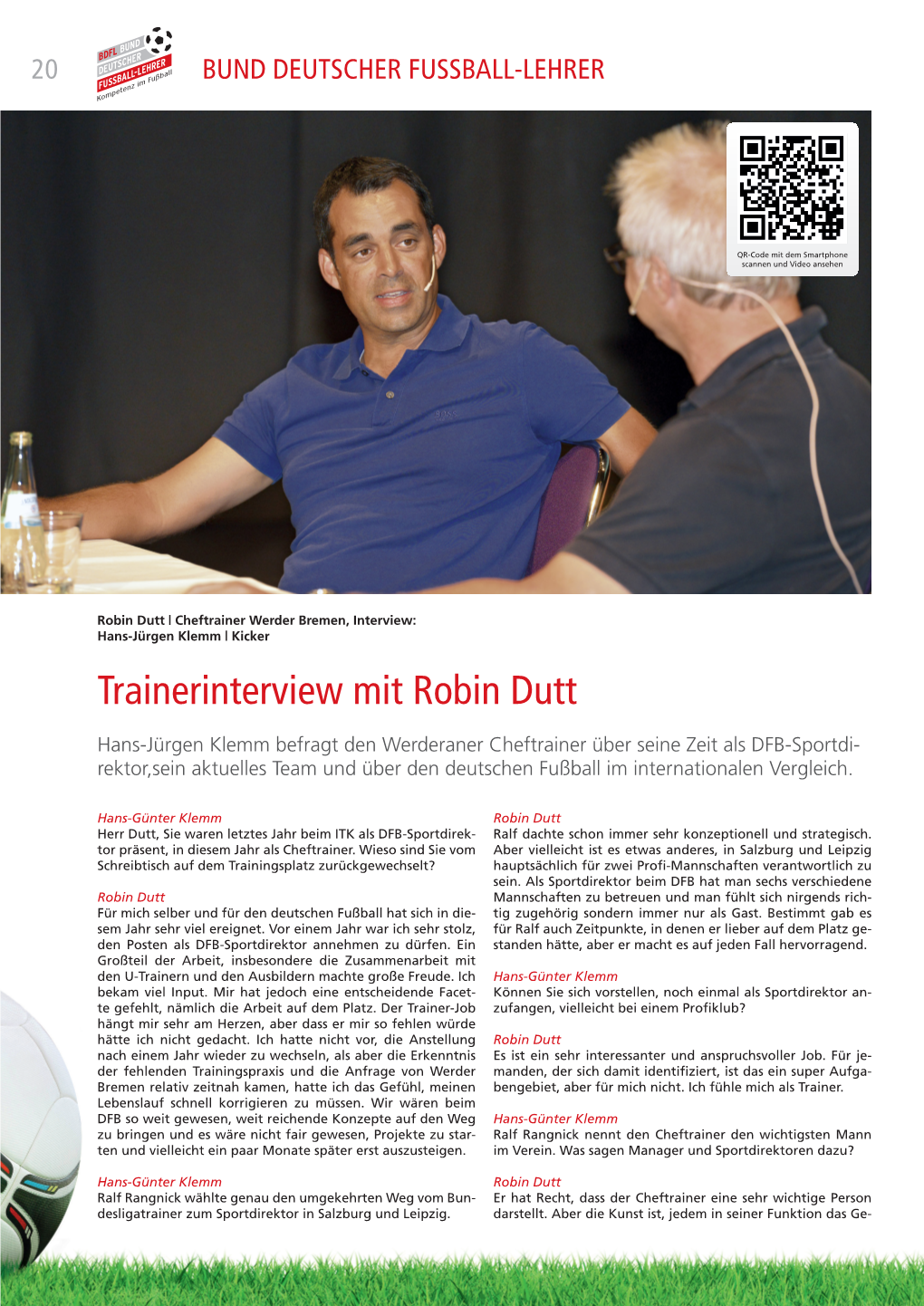 Trainerinterview Mit Robin Dutt