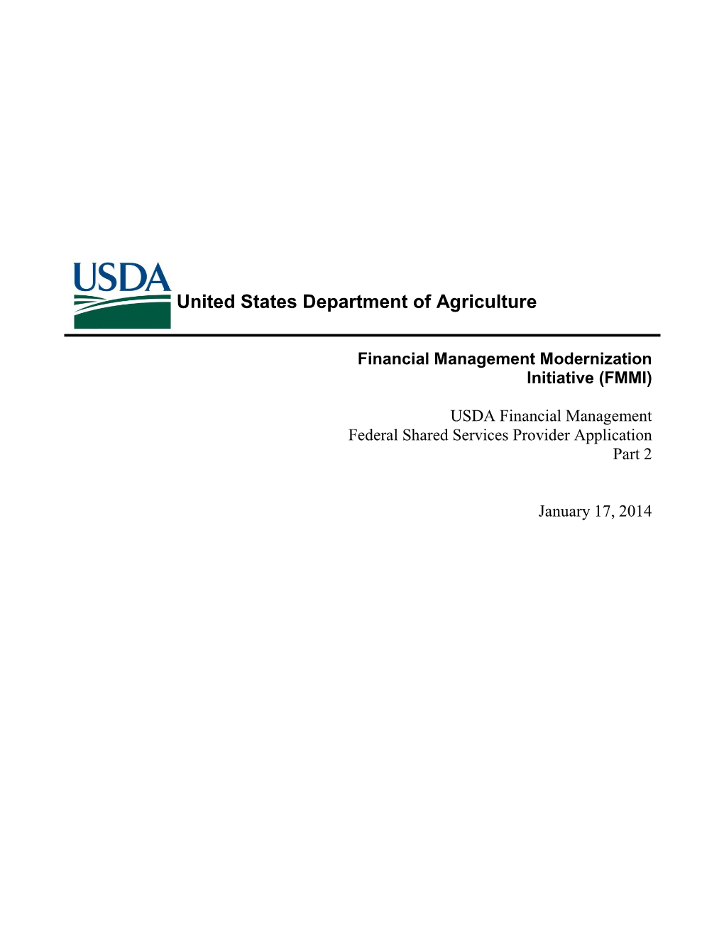 United States Department of Agriculture