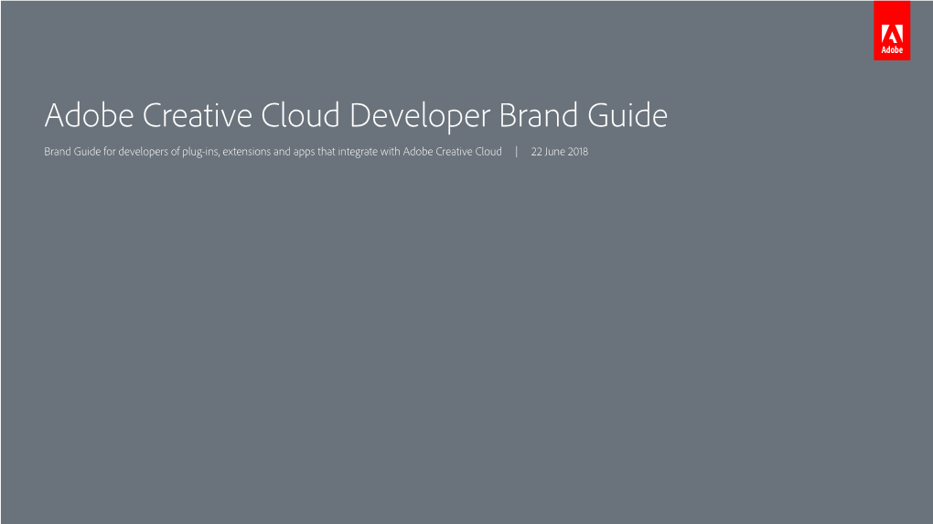 Adobe Brand Guidelines