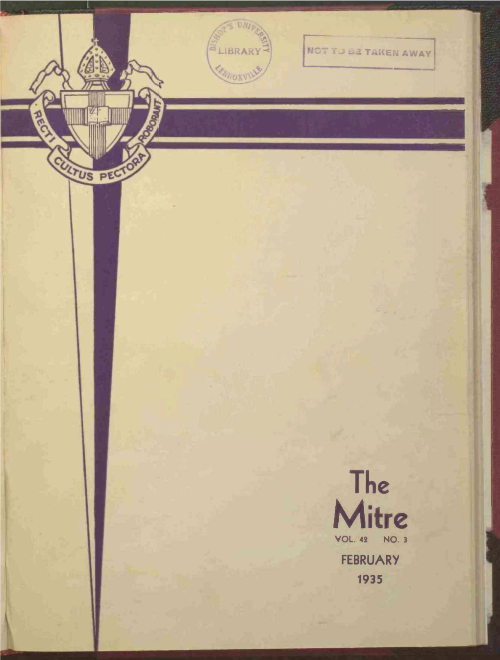 February 1935 the Mitre, Feb