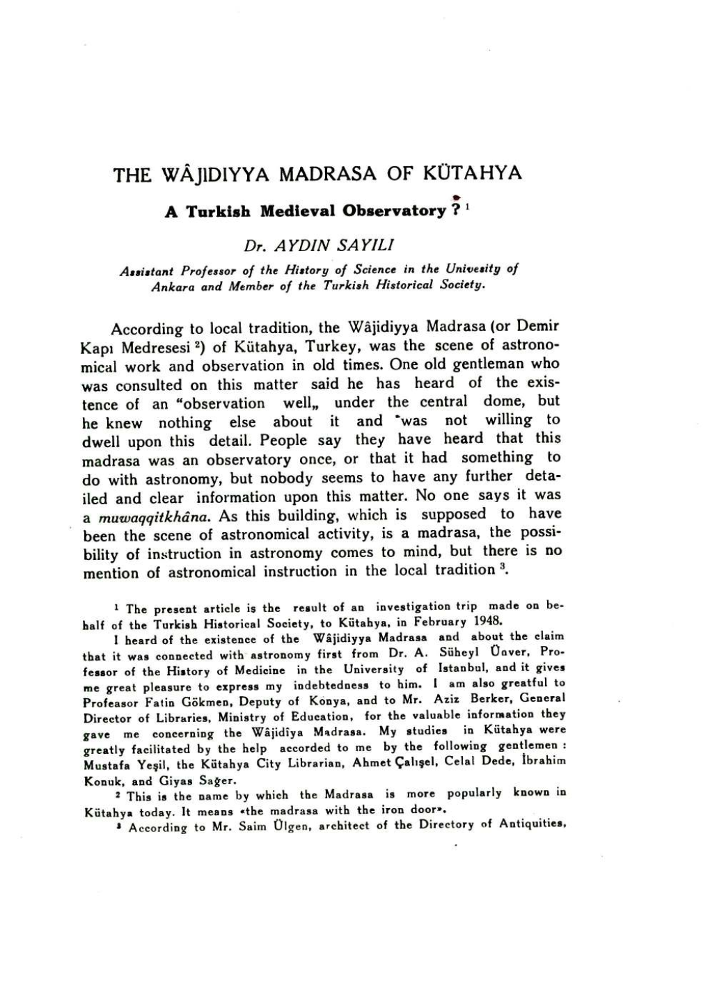 The Waj1diyya Madrasa of Kota Hya
