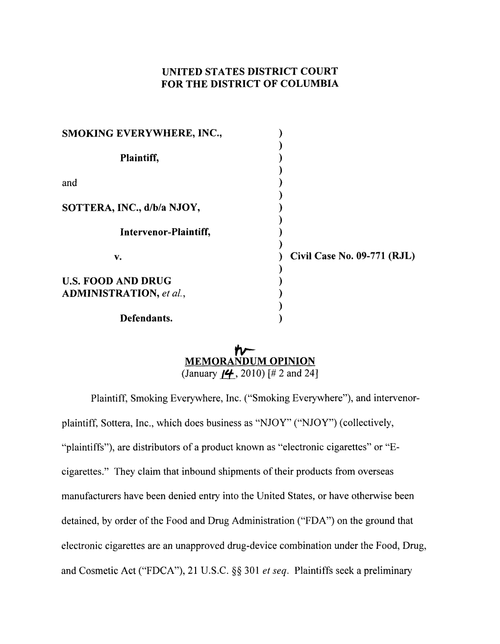 United States District Court for the District of Columbia