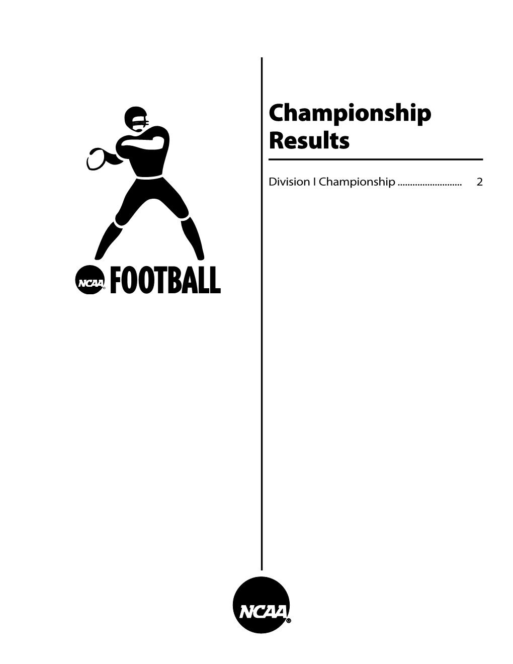 NCAA Division I Football Records (Championship)