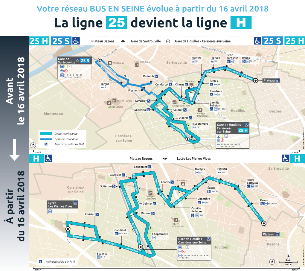 La Ligne 25 Devient La Ligne H