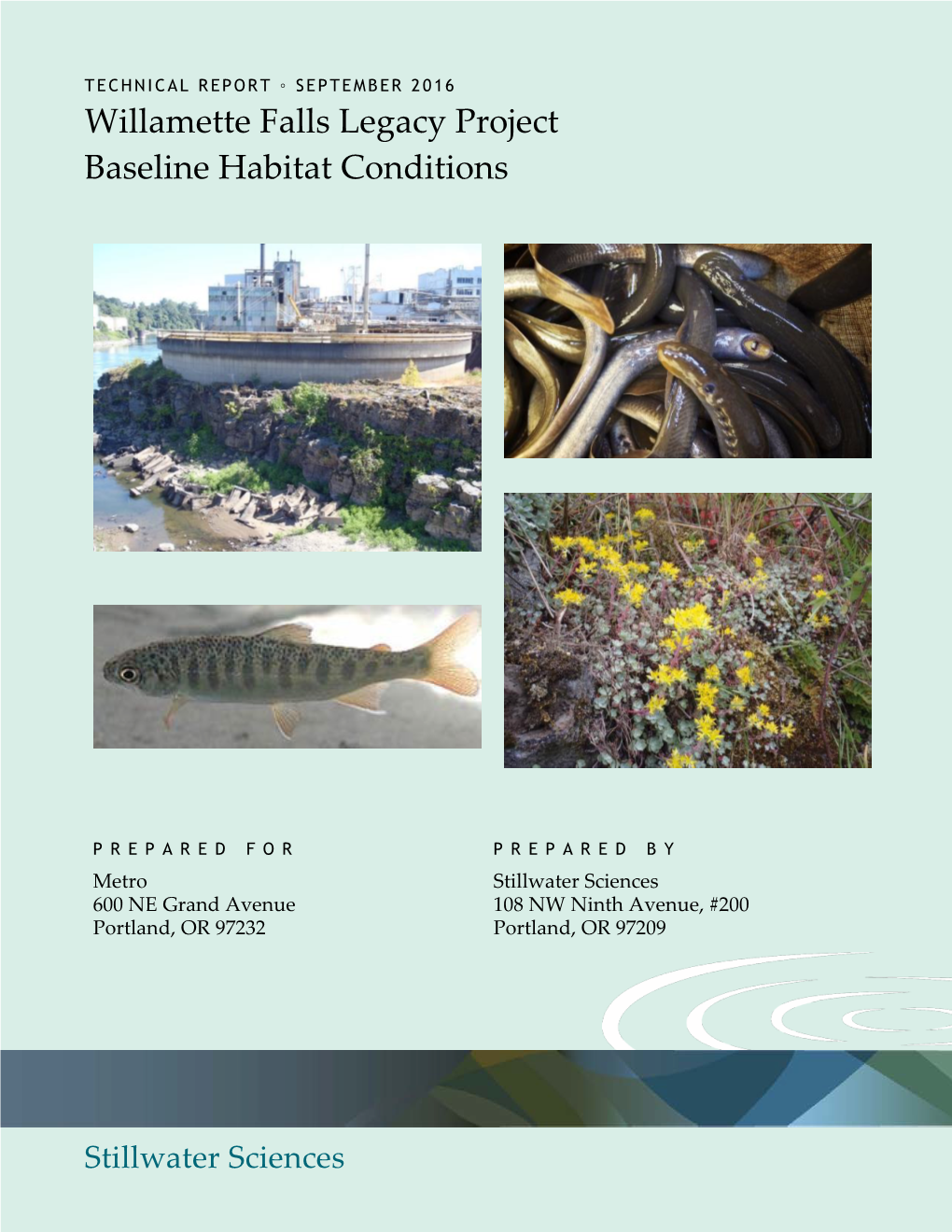 Willamette Falls Legacy Project Baseline Habitat Conditions