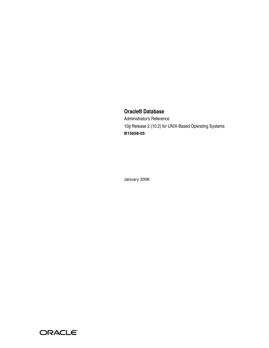 Oracle Database Administrator's Reference for UNIX-Based Operating Systems