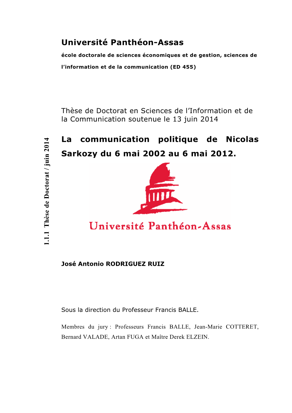 La Communication Politique De Nicolas Sarkozy Du 6 Mai 2002 Au